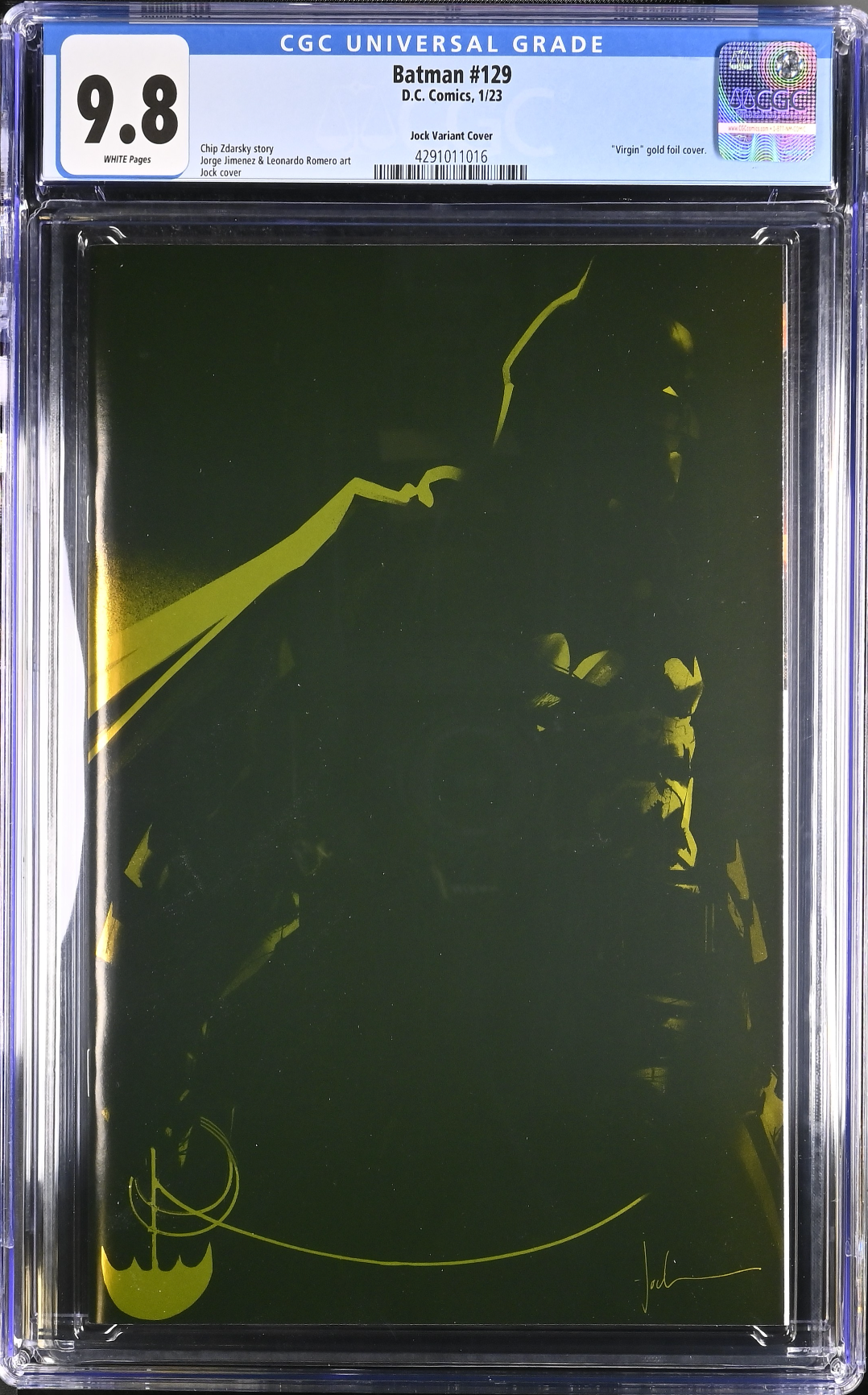 Batman #129 Jock 1:50 Gold Foil Retailer Incentive Variant CGC 9.8