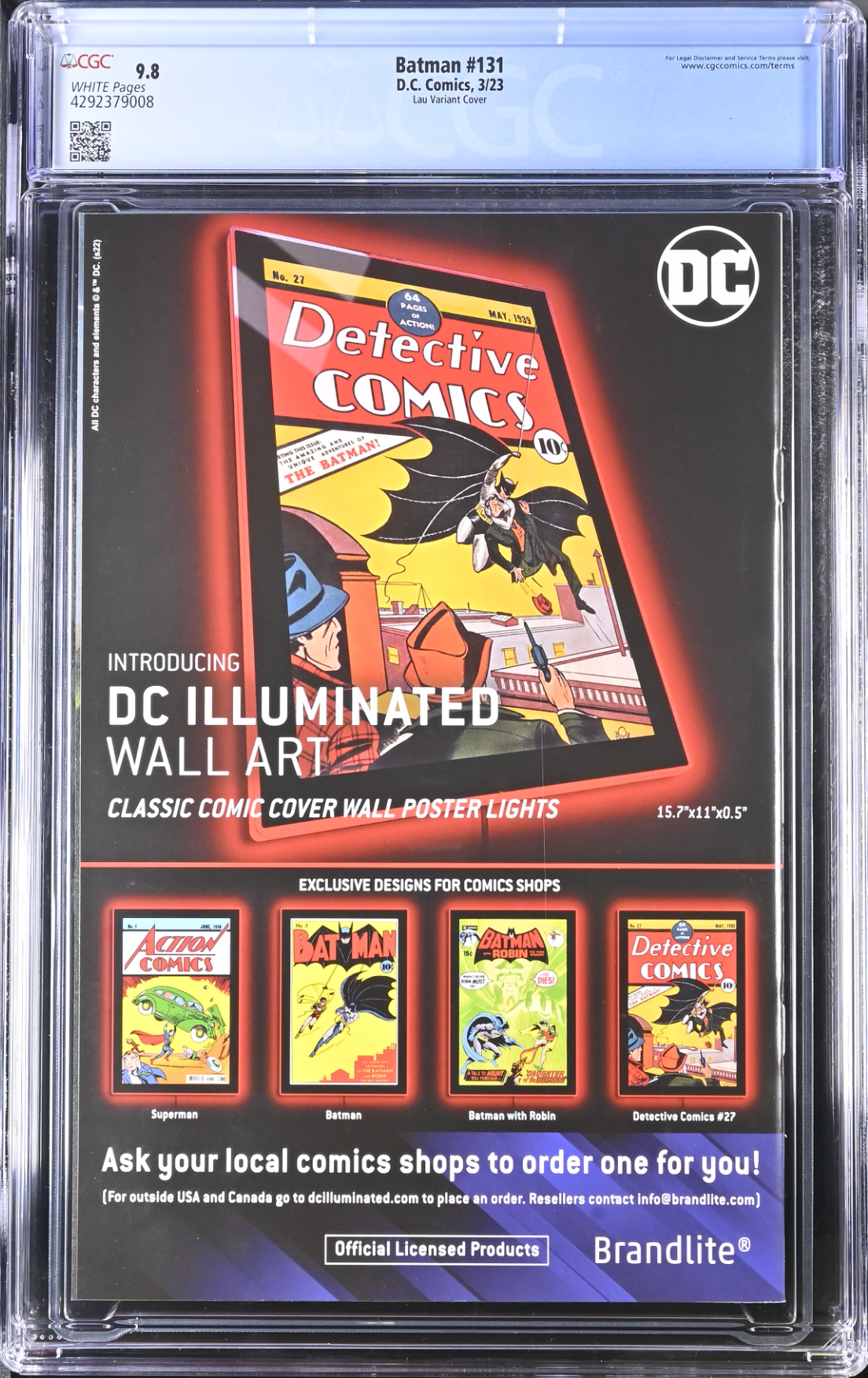 Batman #131 Artgerm Variant CGC 9.8