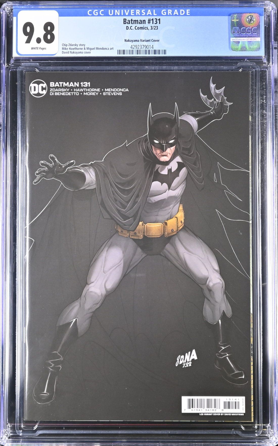 Batman #131 Nakayama 1:25 Retailer Incentive Variant CGC 9.8