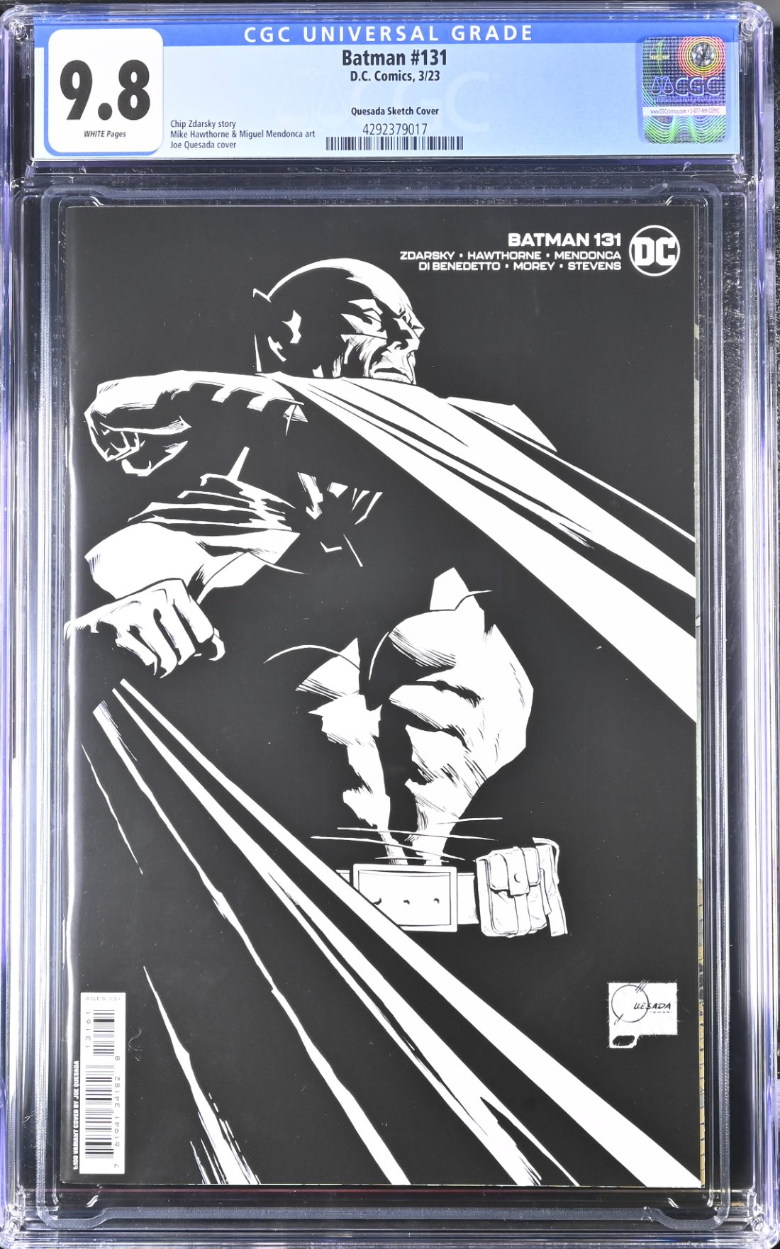 Batman #131 Quesada 1:100 Retailer Incentive Variant CGC 9.8