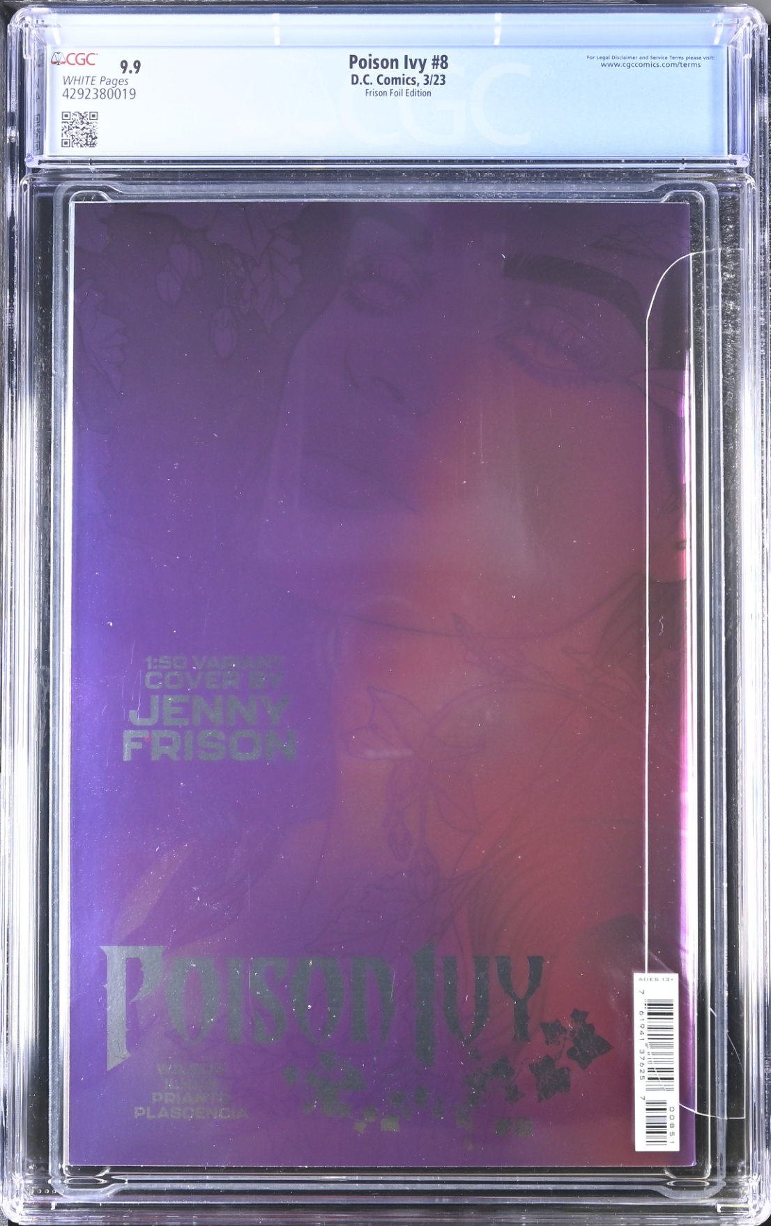 Poison Ivy #8 Frison 1:50 Virgin Foil Retailer Incentive Variant CGC 9.9