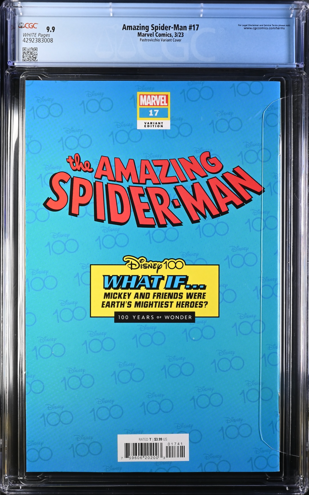 Amazing Spider-Man #17 Disney 100 Variant CGC 9.9