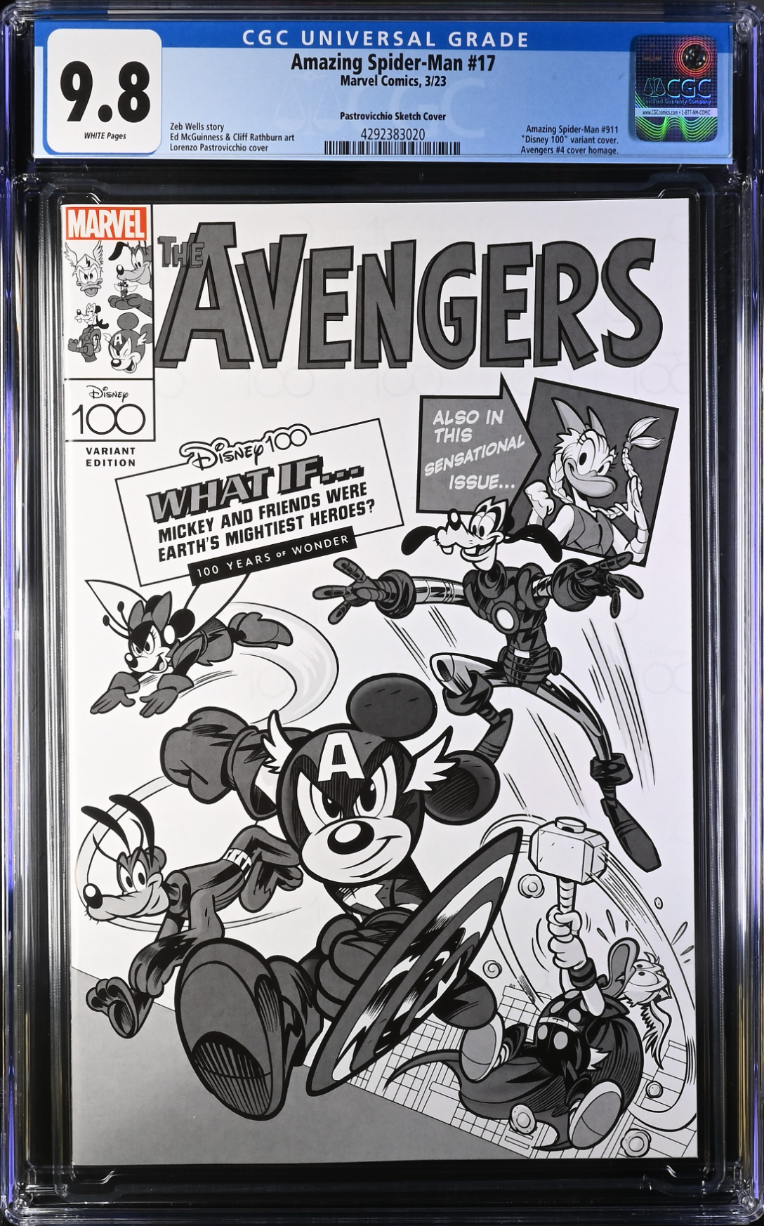 Amazing Spider-Man #17 Disney 1:100 Retailer Incentive Variant CGC 9.8