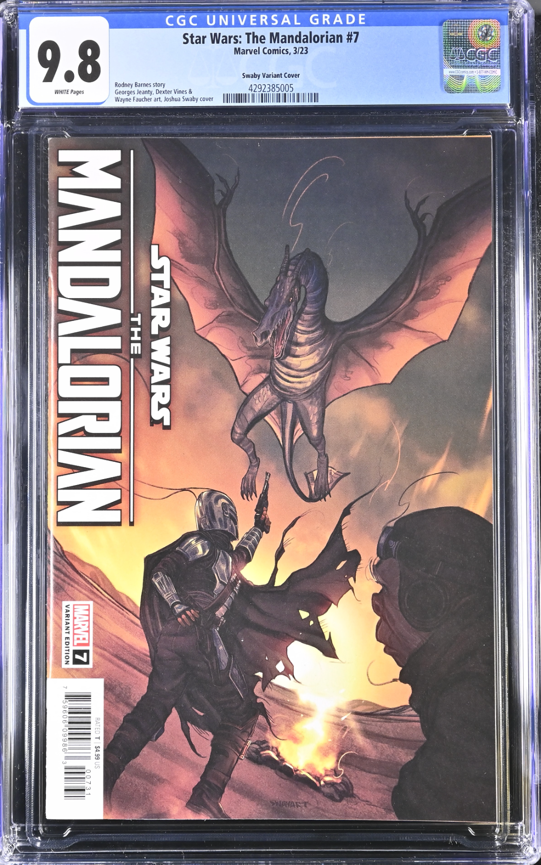 Star Wars: The Mandalorian #7 Sway 1:25 Retailer Incentive Variant CGC 9.8