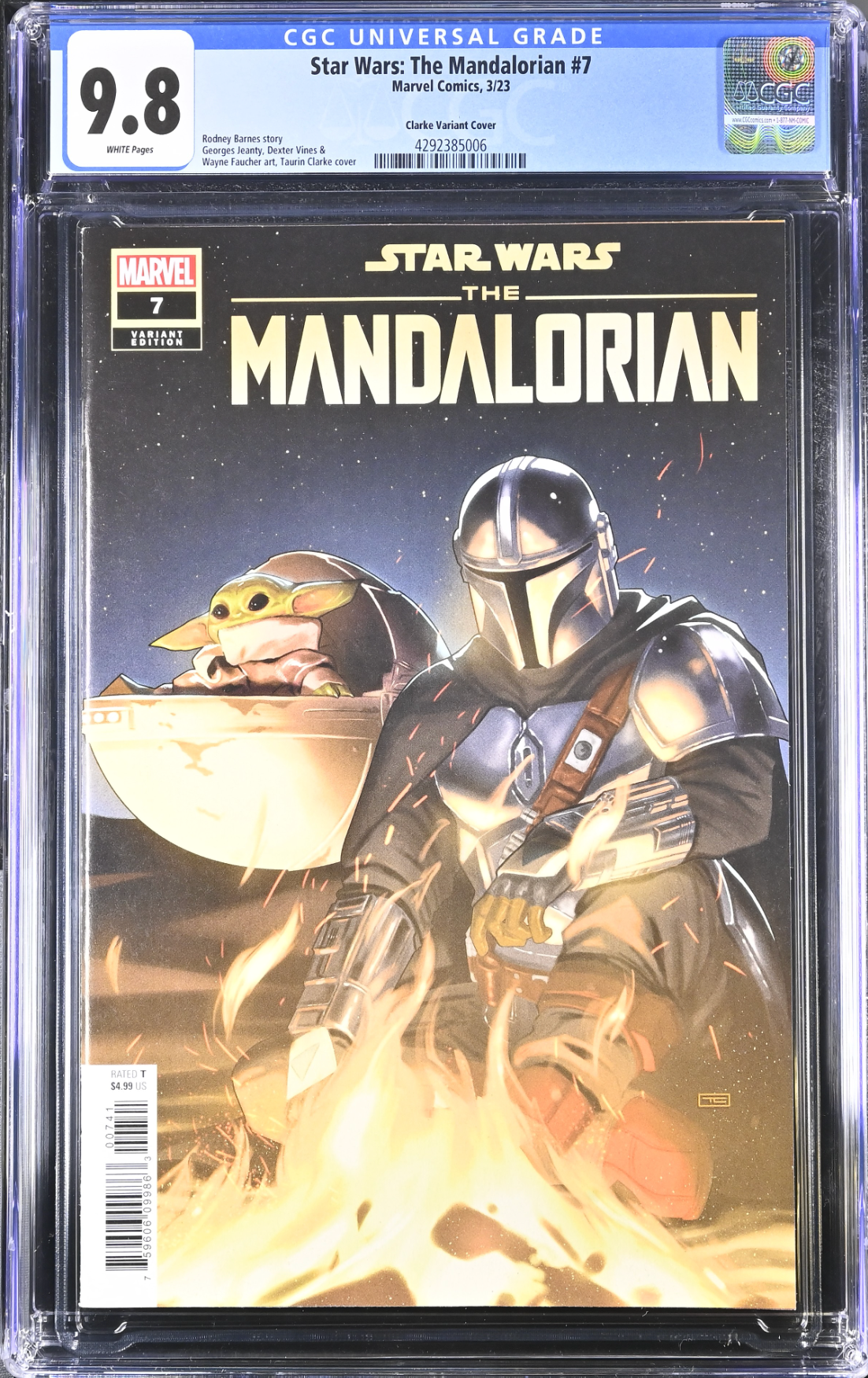 Star Wars: The Mandalorian #7 Clarke 1:50 Retailer Incentive Variant CGC 9.8