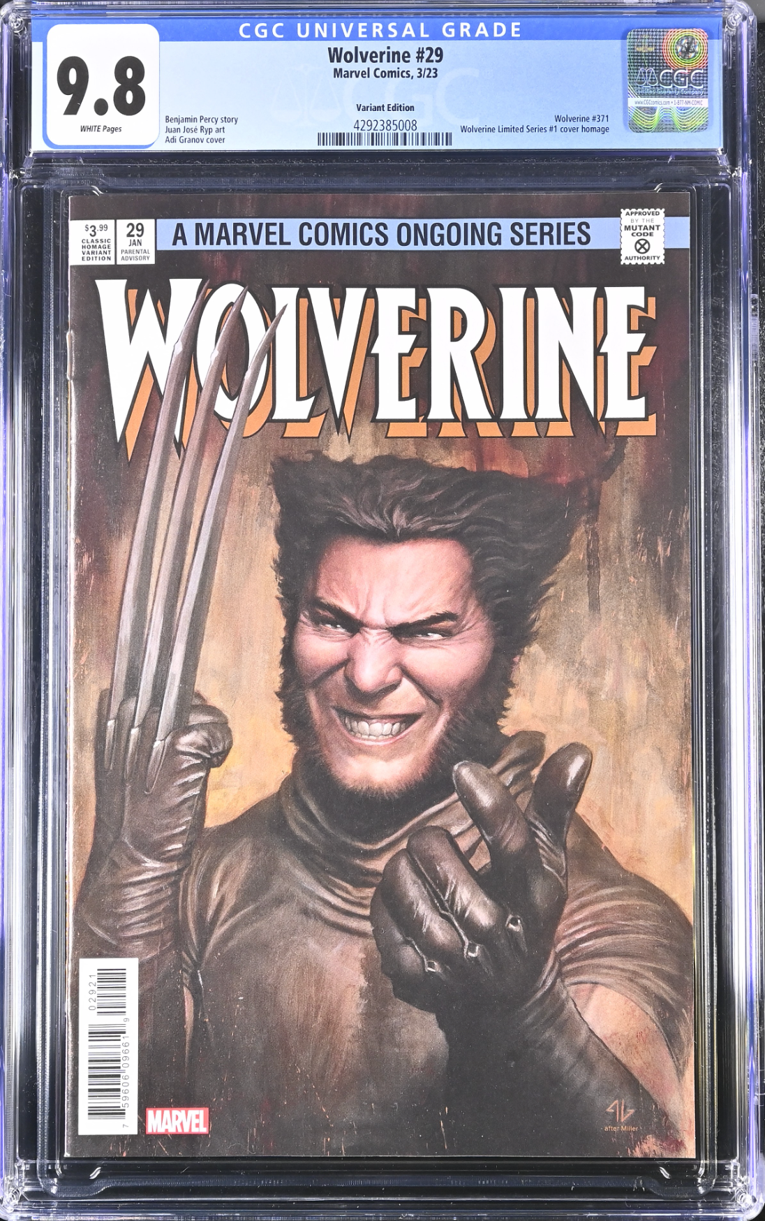Wolverine #29 Granov Variant CGC 9.8