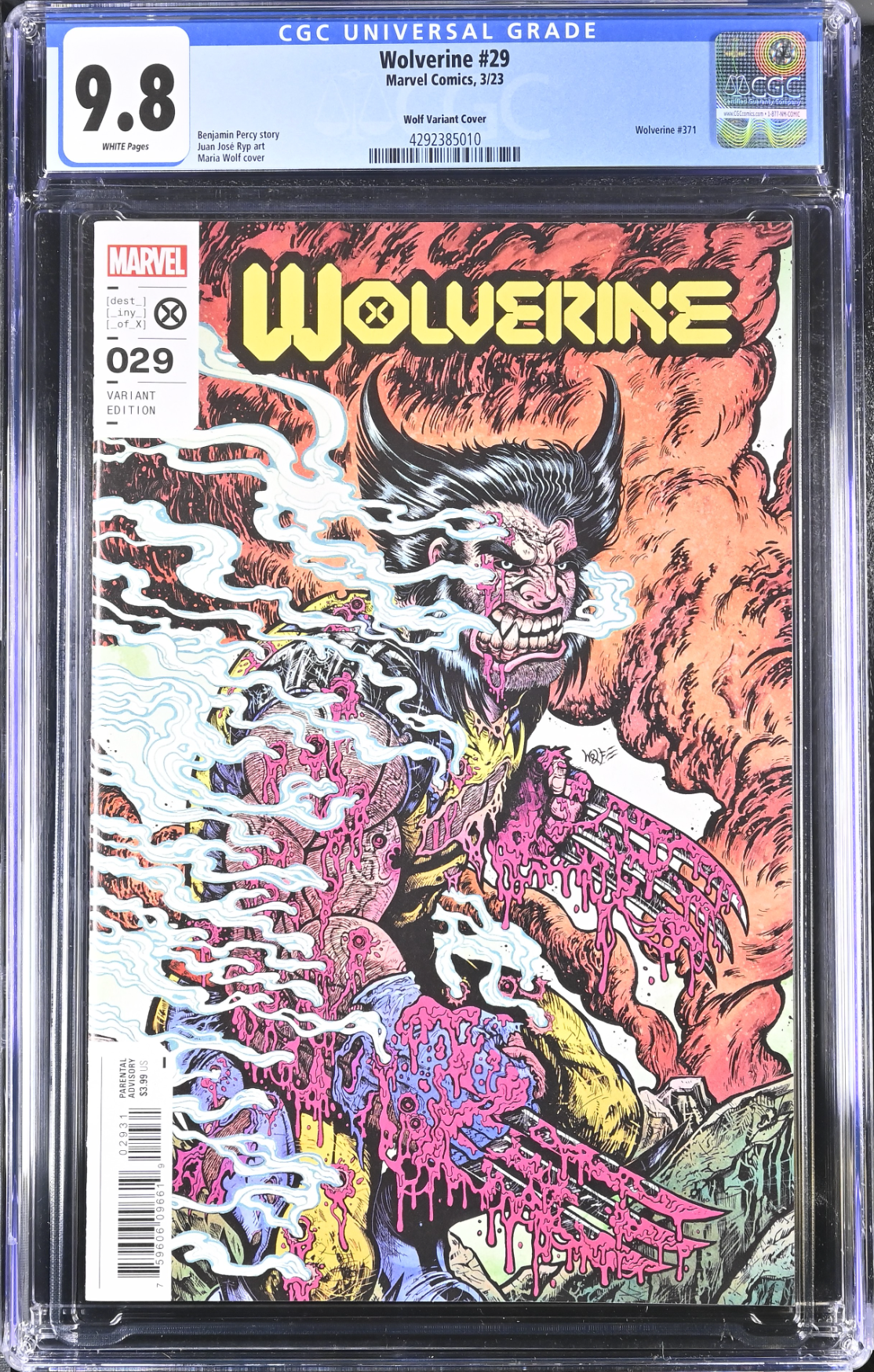 Wolverine #29 Wolf 1:25 Retailer Incentive Variant CGC 9.8