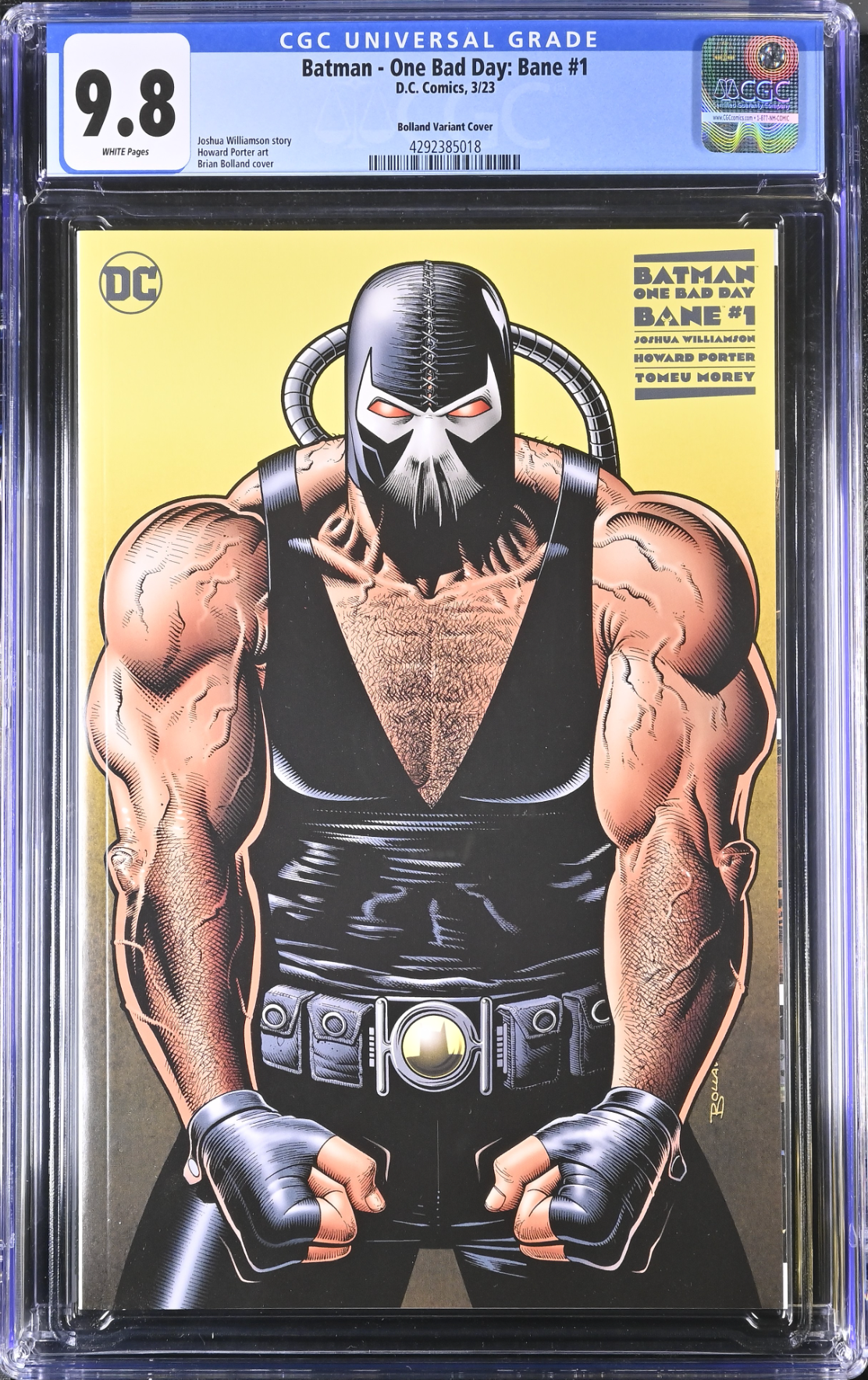 Batman: One Bad Day - Bane #1 Bolland 1:100 Retailer Incentive Variant CGC 9.8