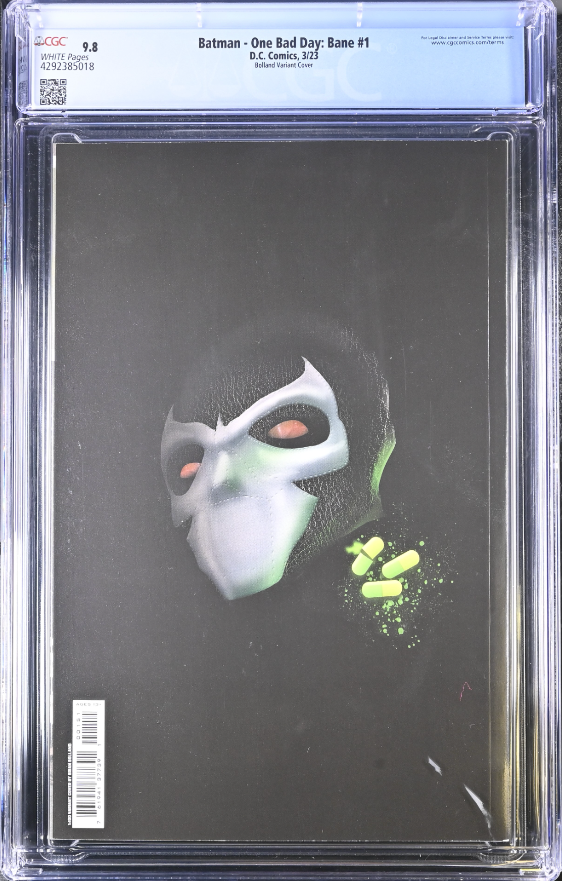 Batman: One Bad Day - Bane #1 Bolland 1:100 Retailer Incentive Variant CGC 9.8
