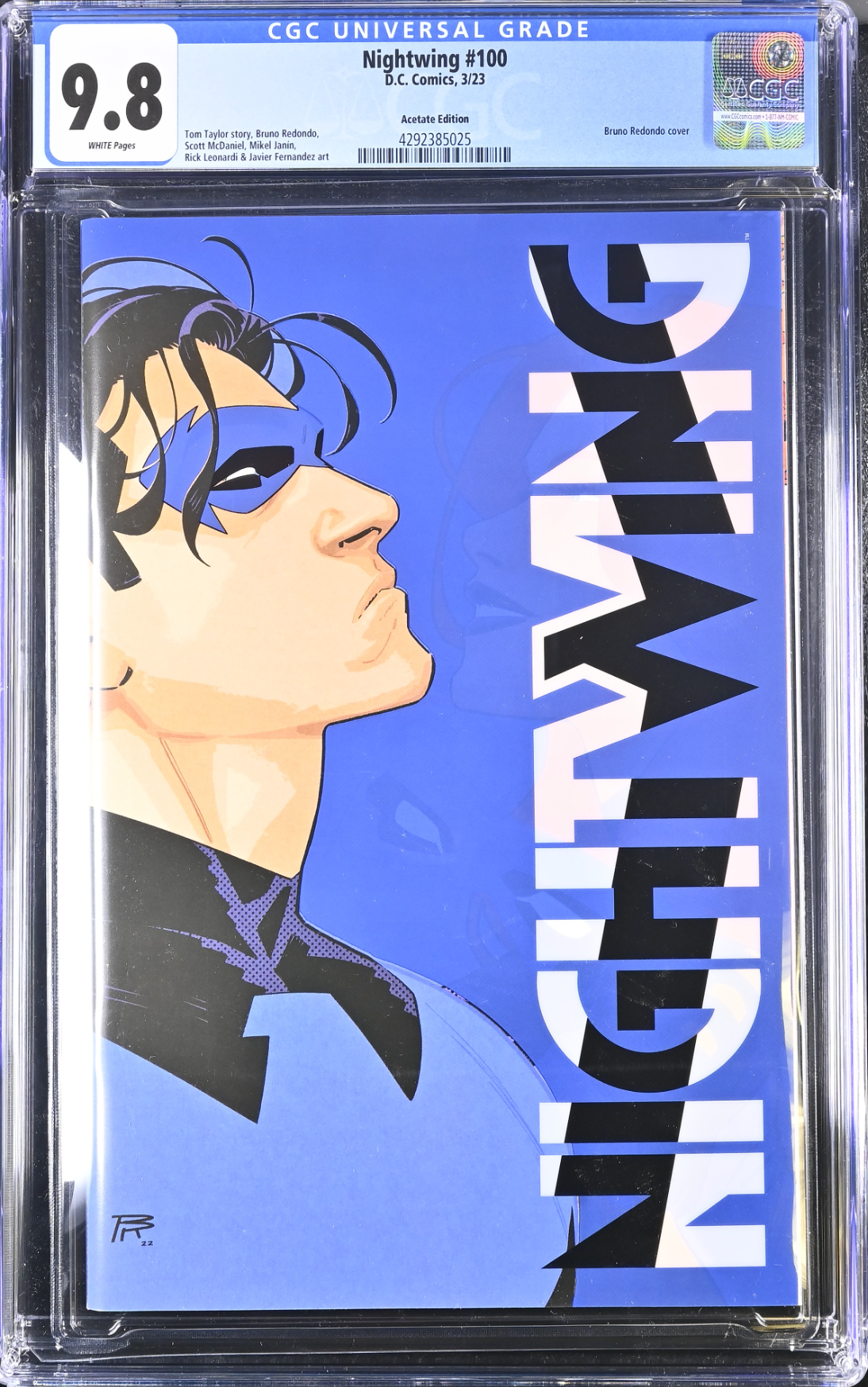 Nightwing #100 Cover G - Redondo Acetate - CGC 9.8