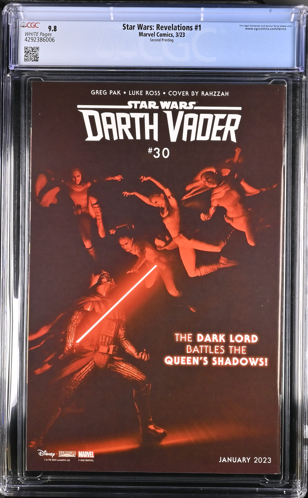 Star Wars: Revelations #1 Second Printing CGC 9.8