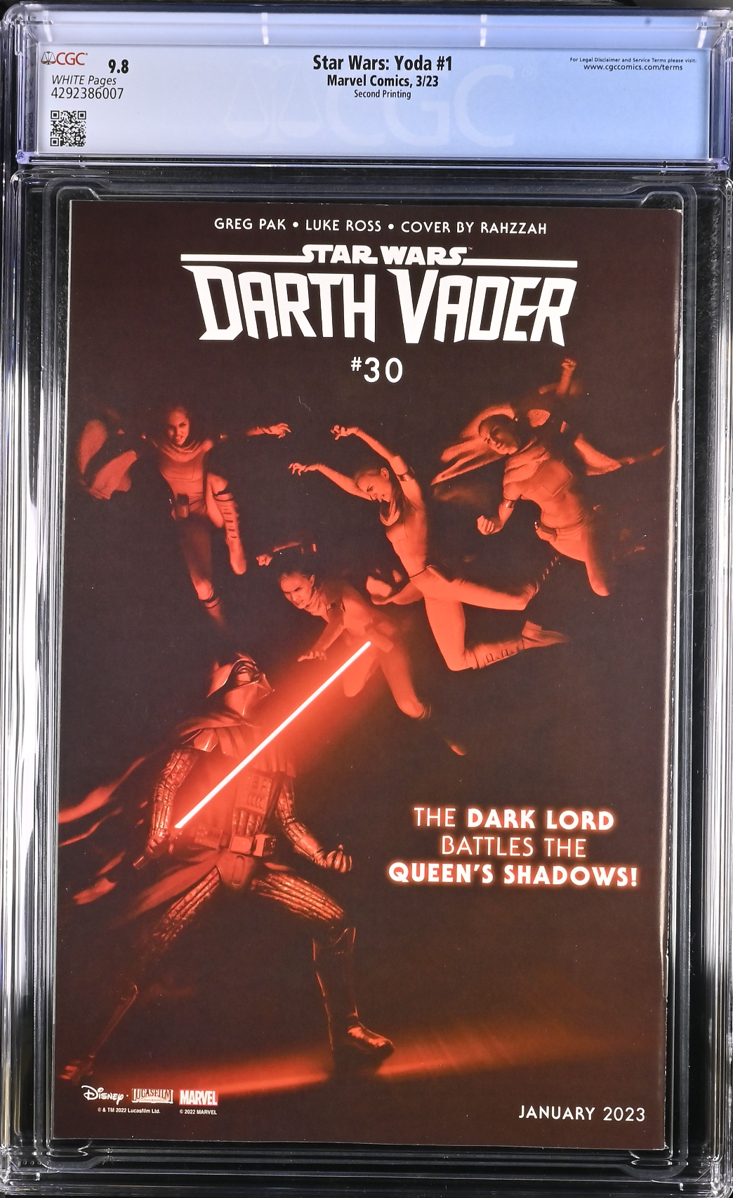 Star Wars: Yoda #1 Second Printing CGC 9.8