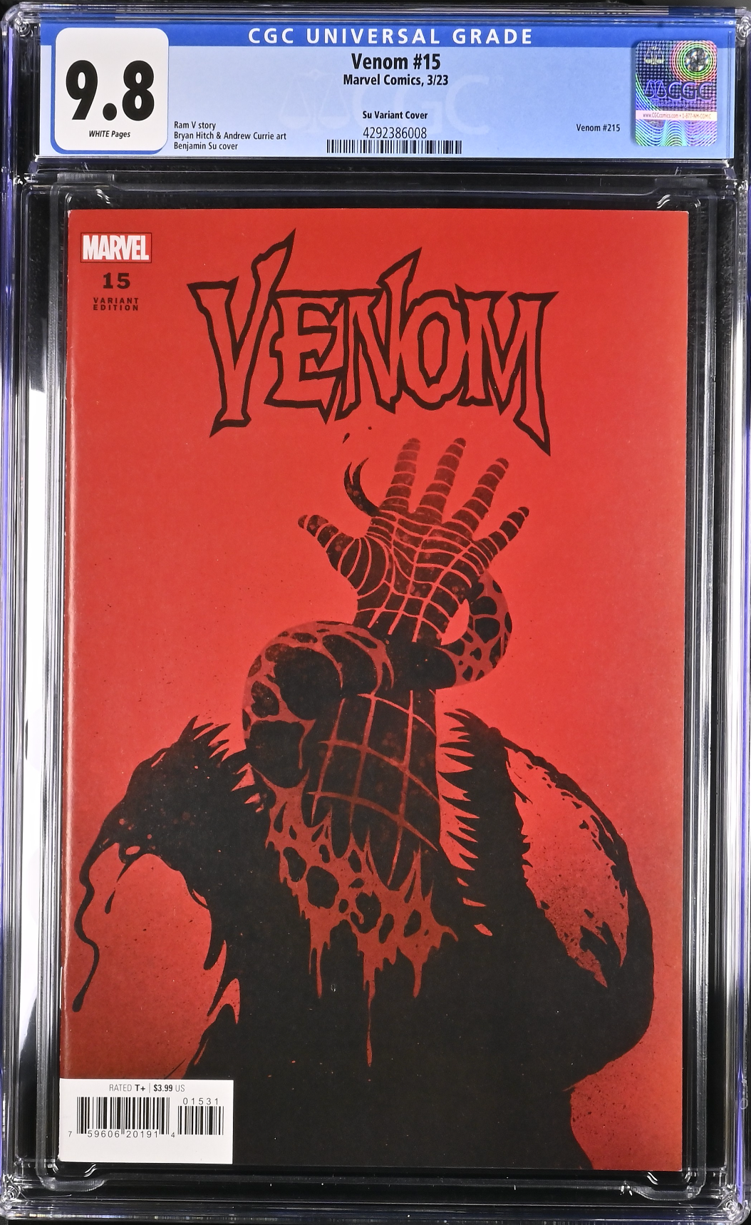 Venom #15 Su 1:25 Retailer Incentive Variant CGC 9.8