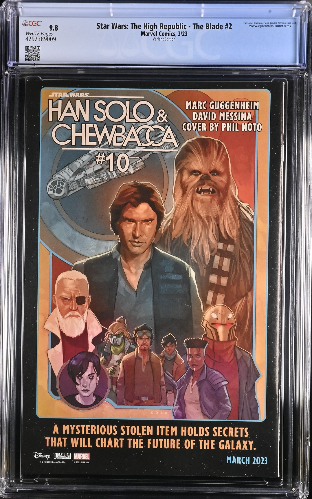 Star Wars: The High Republic - The Blade #2 Lopez Variant CGC 9.8