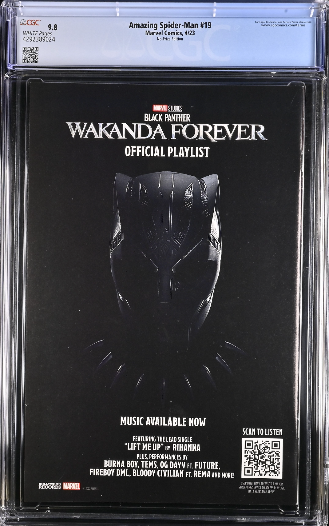 Amazing Spider-Man #19 "No-Prize" Variant CGC 9.8