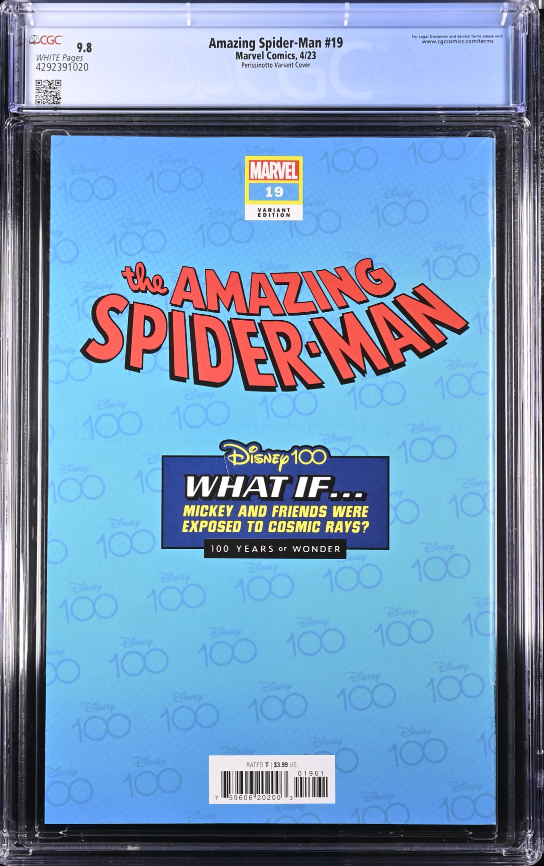 Amazing Spider-Man #19 Disney 100 Variant CGC 9.8