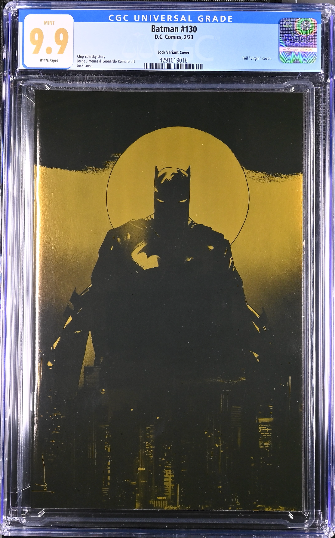 Batman #130 Jock 1:50 Retailer Incentive Variant CGC 9.9