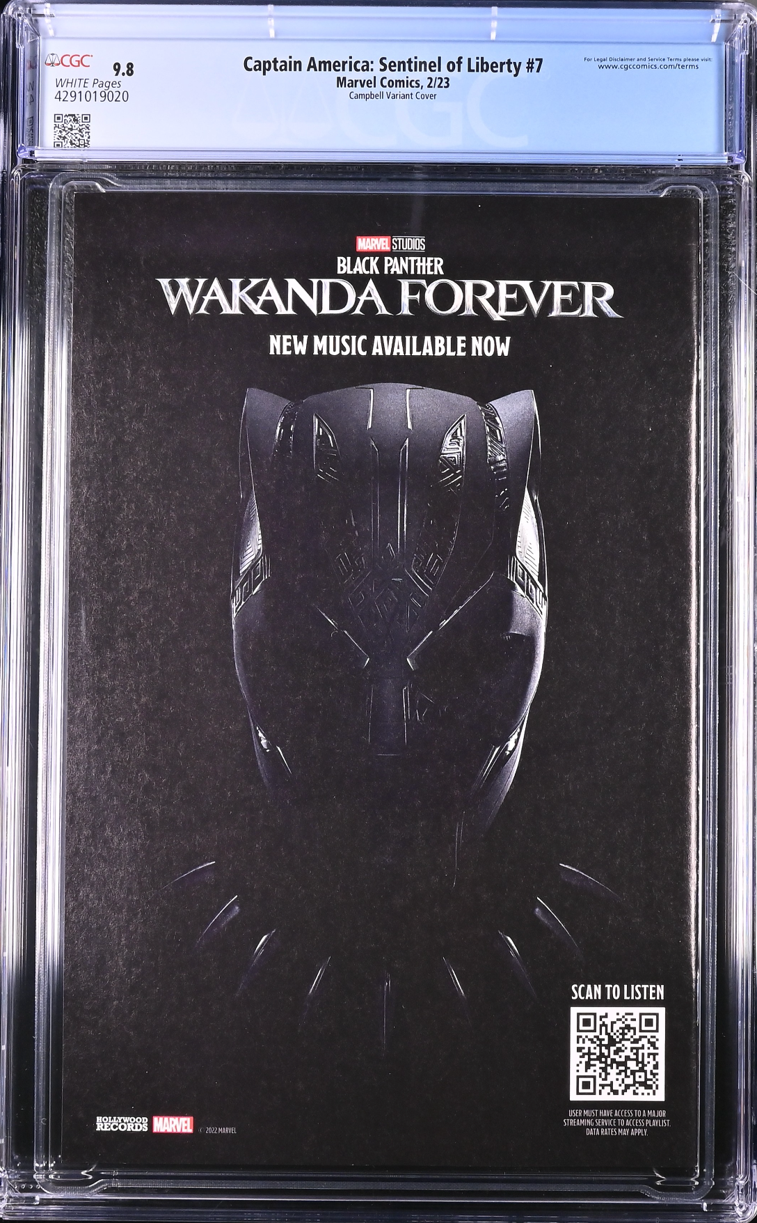 Captain America: Sentinel of Liberty #7 Campbell Variant CGC 9.8