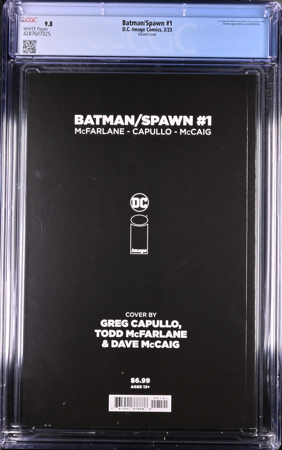 Batman Spawn #1 Cover B- Capullo & McFarlane "Spawn" CGC 9.8