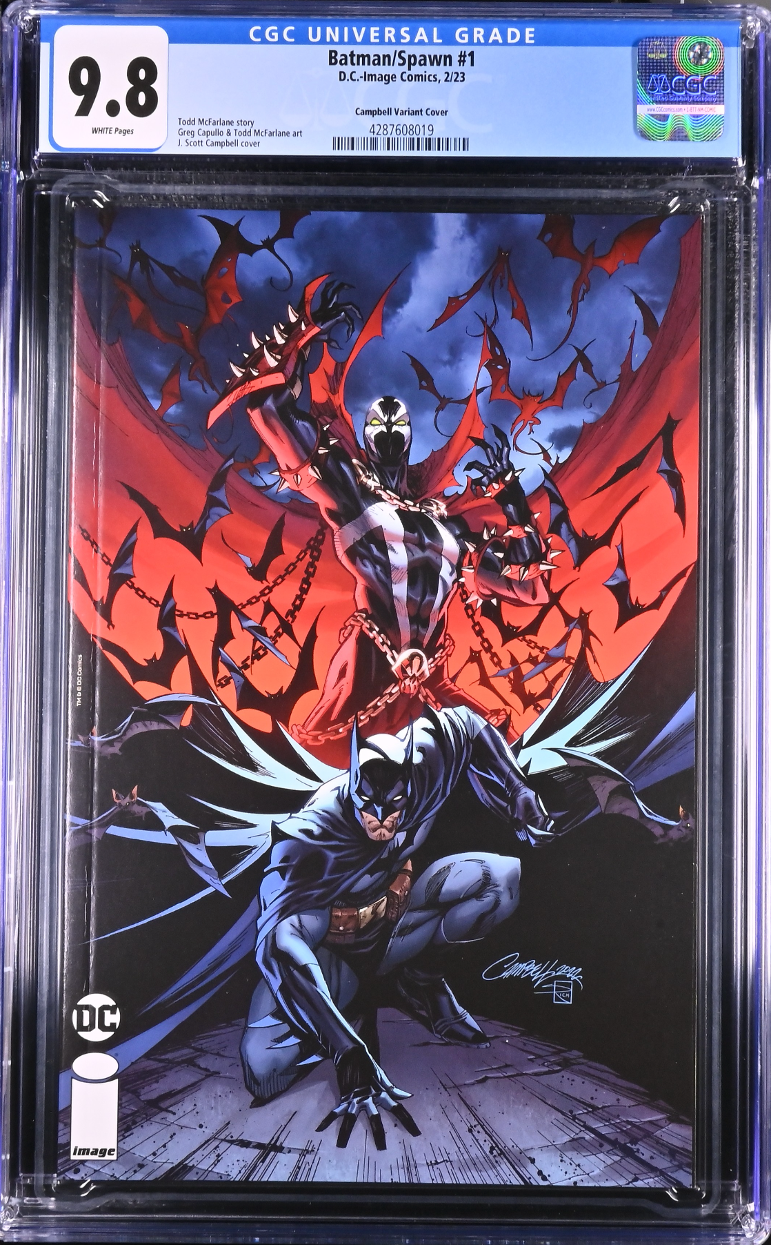 Batman Spawn #1 Cover F - Campbell CGC 9.8