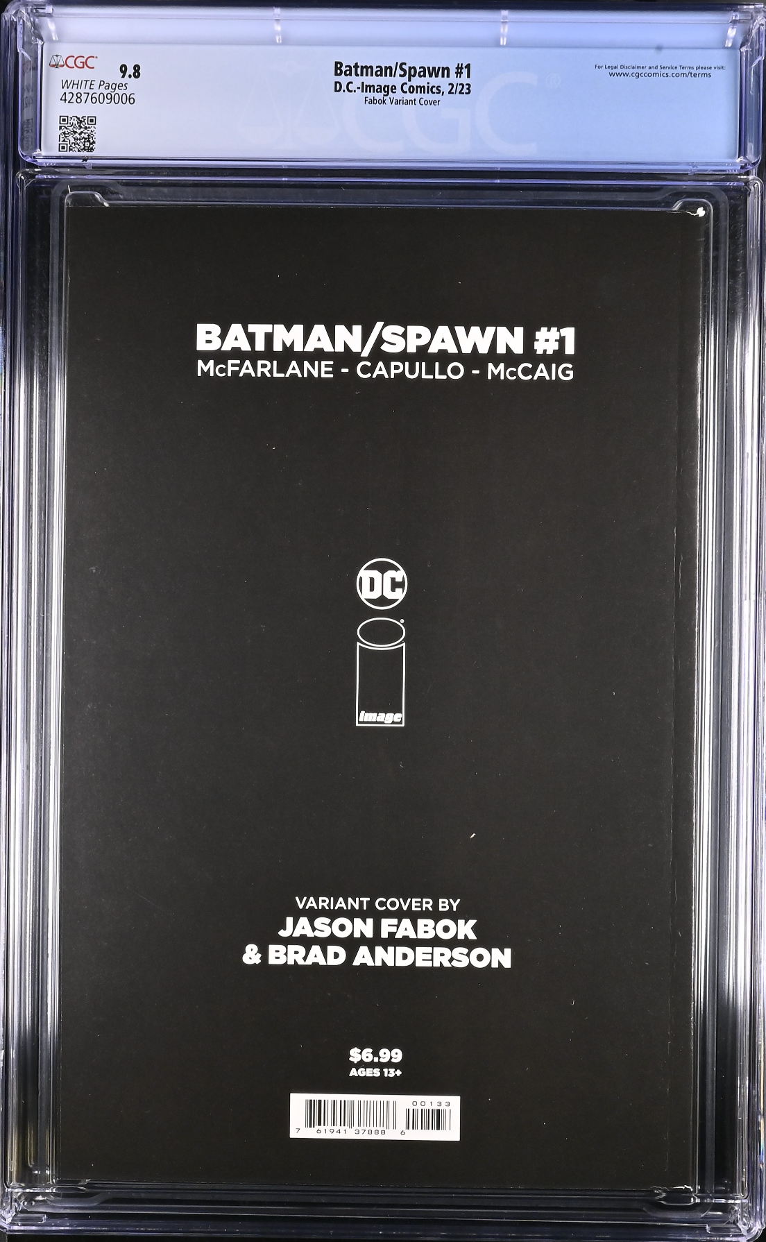 Batman Spawn #1 Cover H - Fabok CGC 9.8