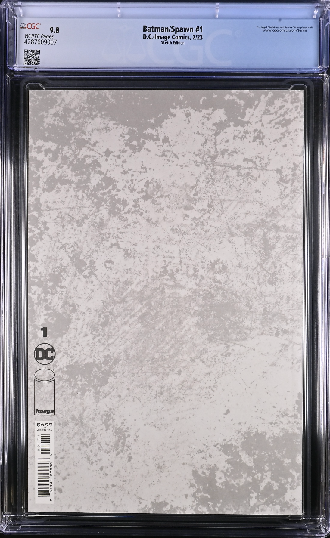 Batman Spawn #1 Cover I - Blank CGC 9.8