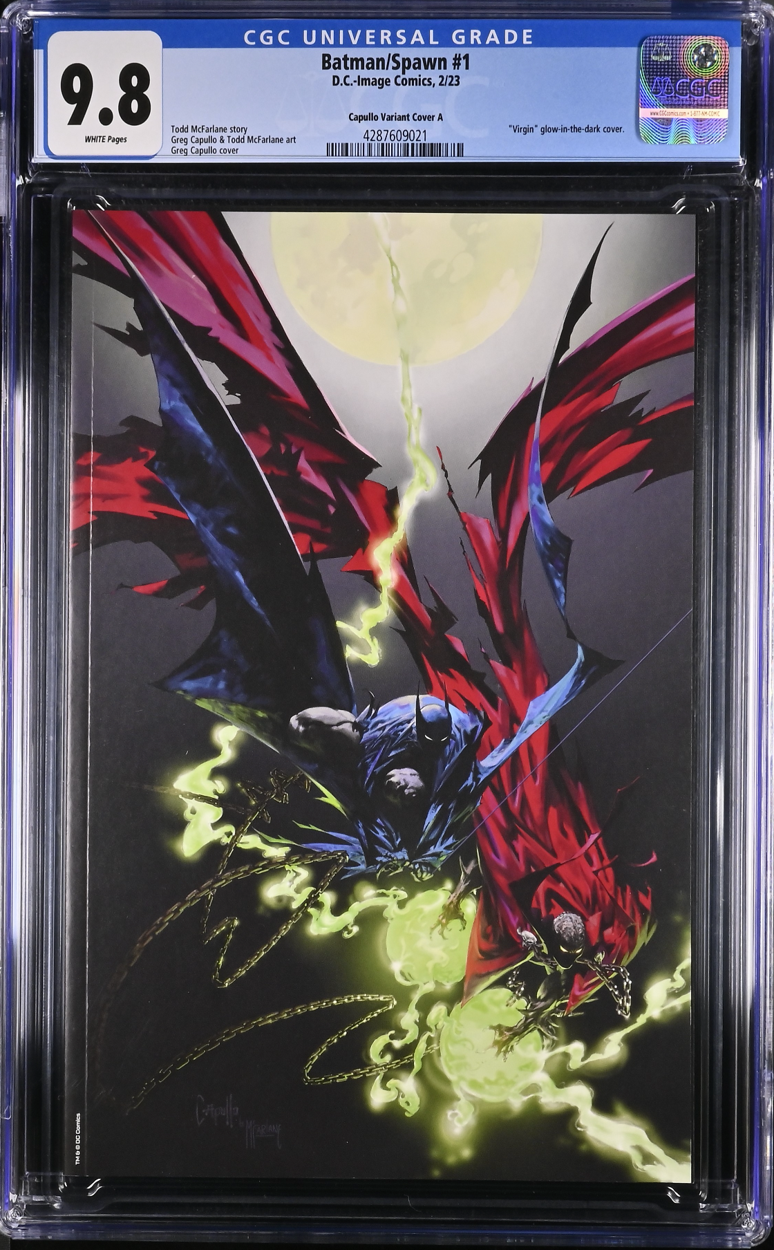 Batman Spawn #1 Cover J - Capullo & McFarlane Glow in the Dark CGC 9.8