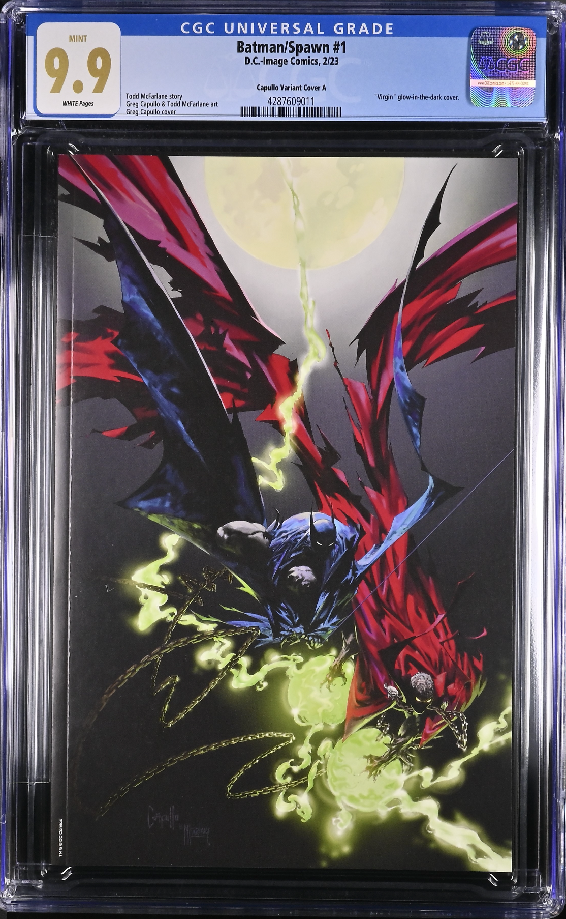 Batman Spawn #1 Cover J - Capullo & McFarlane Glow in the Dark CGC 9.9
