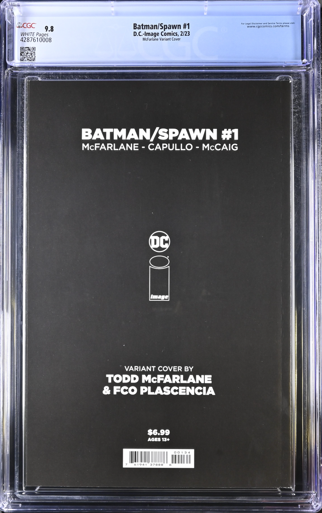 Batman Spawn #1 Cover T- McFarlane CGC 9.8