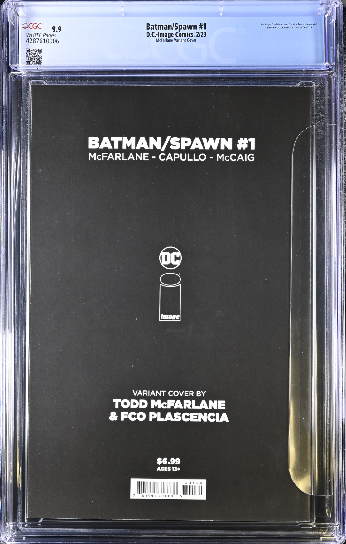 Batman Spawn #1 Cover T- McFarlane CGC 9.9