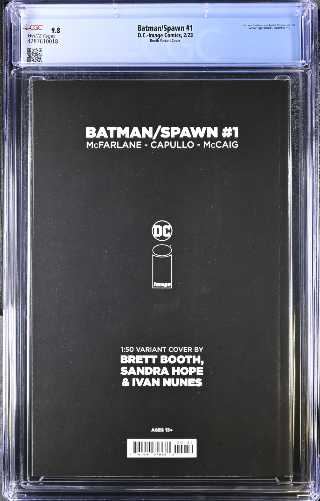 Batman Spawn #1 Cover M - Booth 1:50 Retailer Incentive Variant CGC 9.8