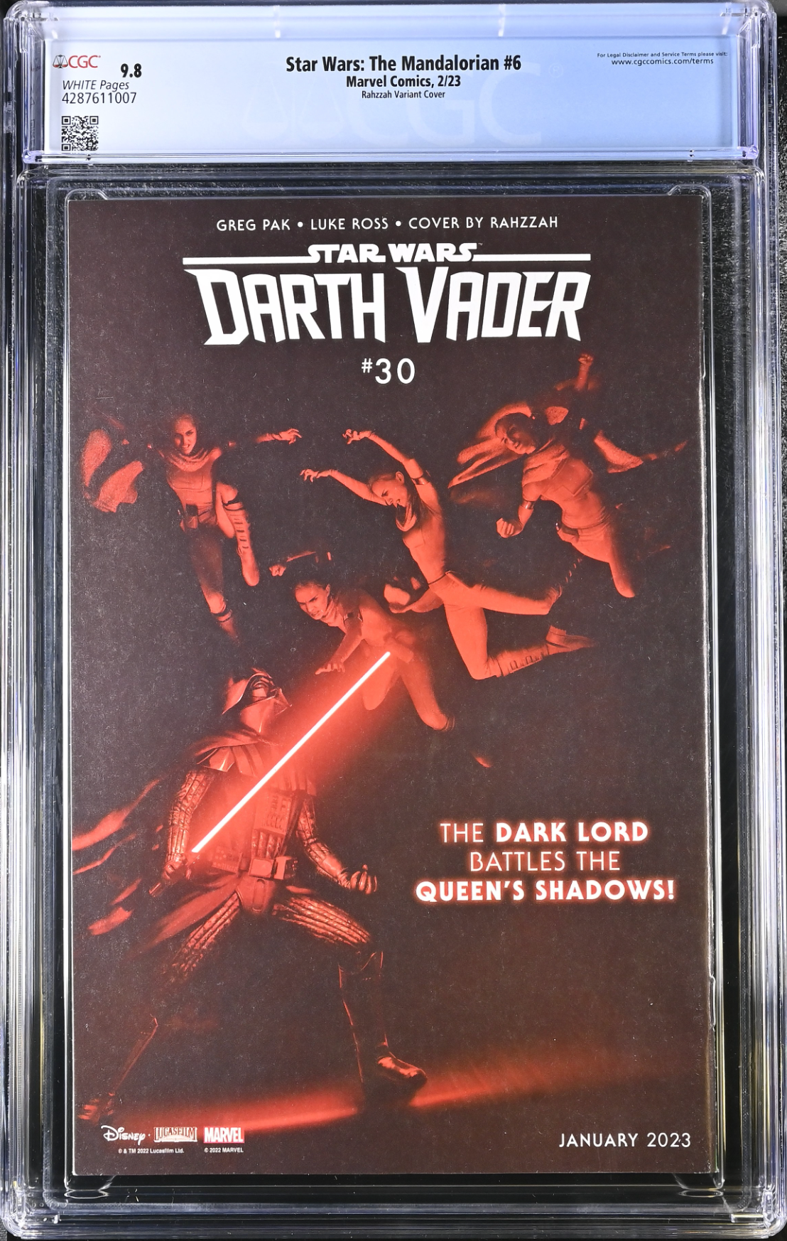 Star Wars: The Mandalorian #6 Rahzzah 1:50 Retailer Incentive Variant CGC 9.8