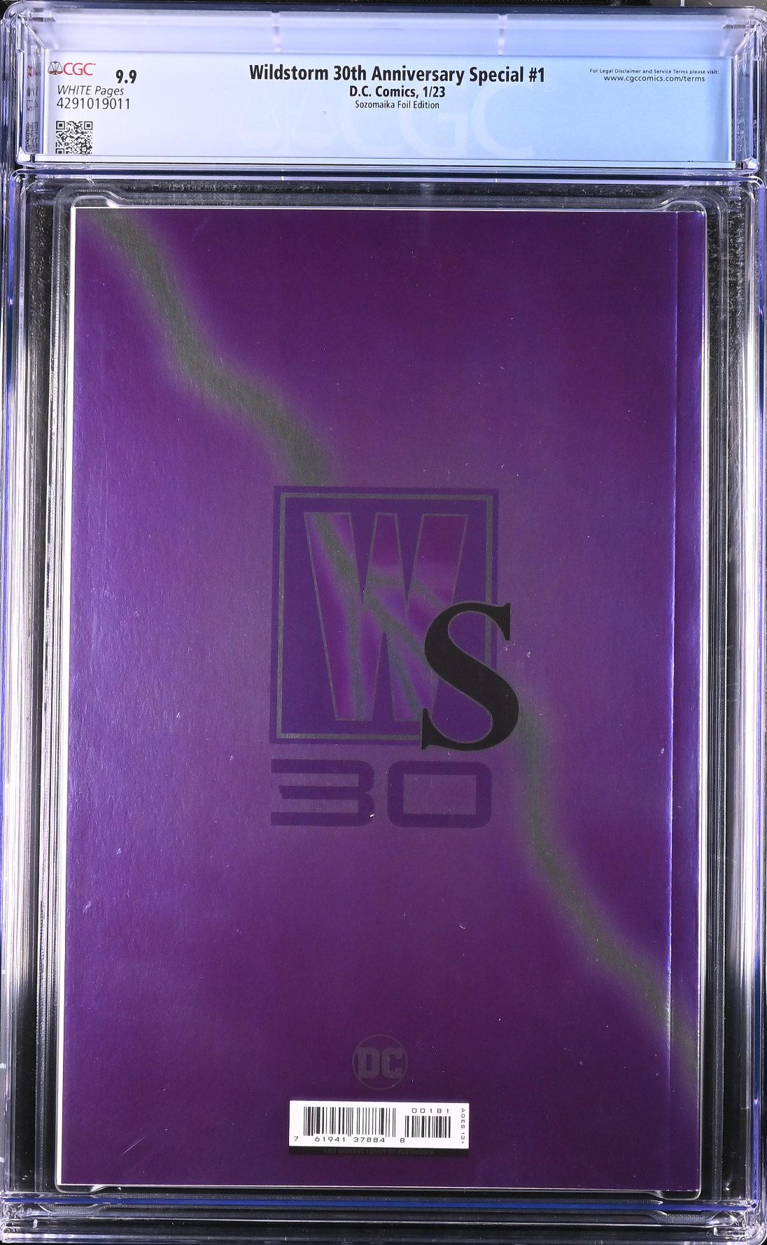 Wildstorm 30th Anniversary Special #1 Sozomaika 1:50 Foil Retailer Incentive Variant CGC 9.9