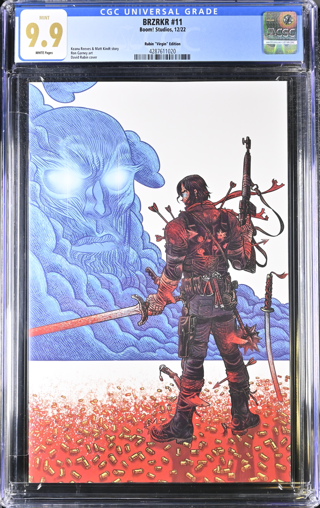 BRZRKR #11 Rubin 1:50 Virgin Retailer Incentive Variant CGC 9.9 (Berzerker)