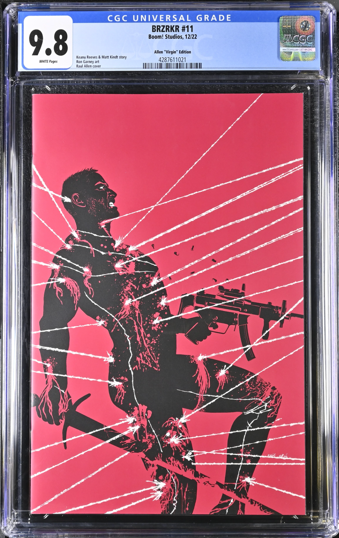 BRZRKR #11 Allen 1:75 Virgin Retailer Incentive Variant CGC 9.8 (Berzerker)