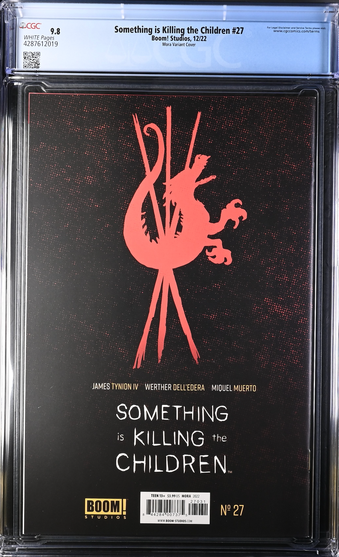 Something is Killing the Children #27 Mora 1:25 Virgin Retailer Incentive Variant CGC 9.8