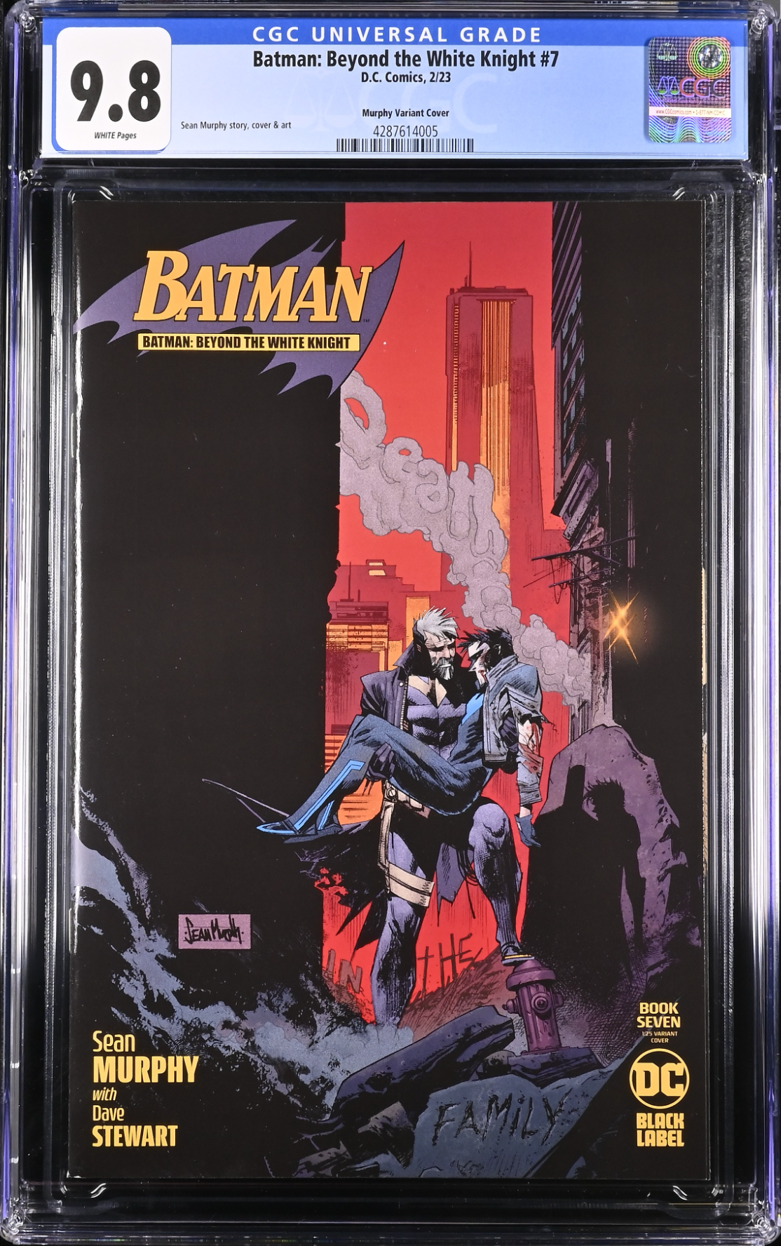 Batman: Beyond the White Knight #7 Murphy 1:25 Retailer Incentive Variant CGC 9.8