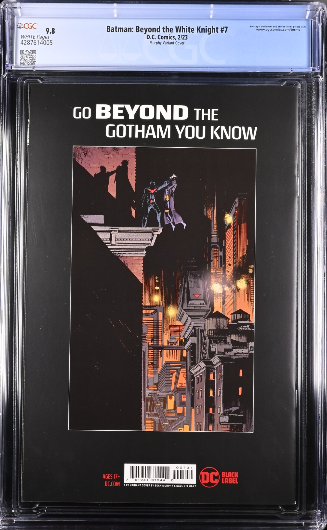 Batman: Beyond the White Knight #7 Murphy 1:25 Retailer Incentive Variant CGC 9.8