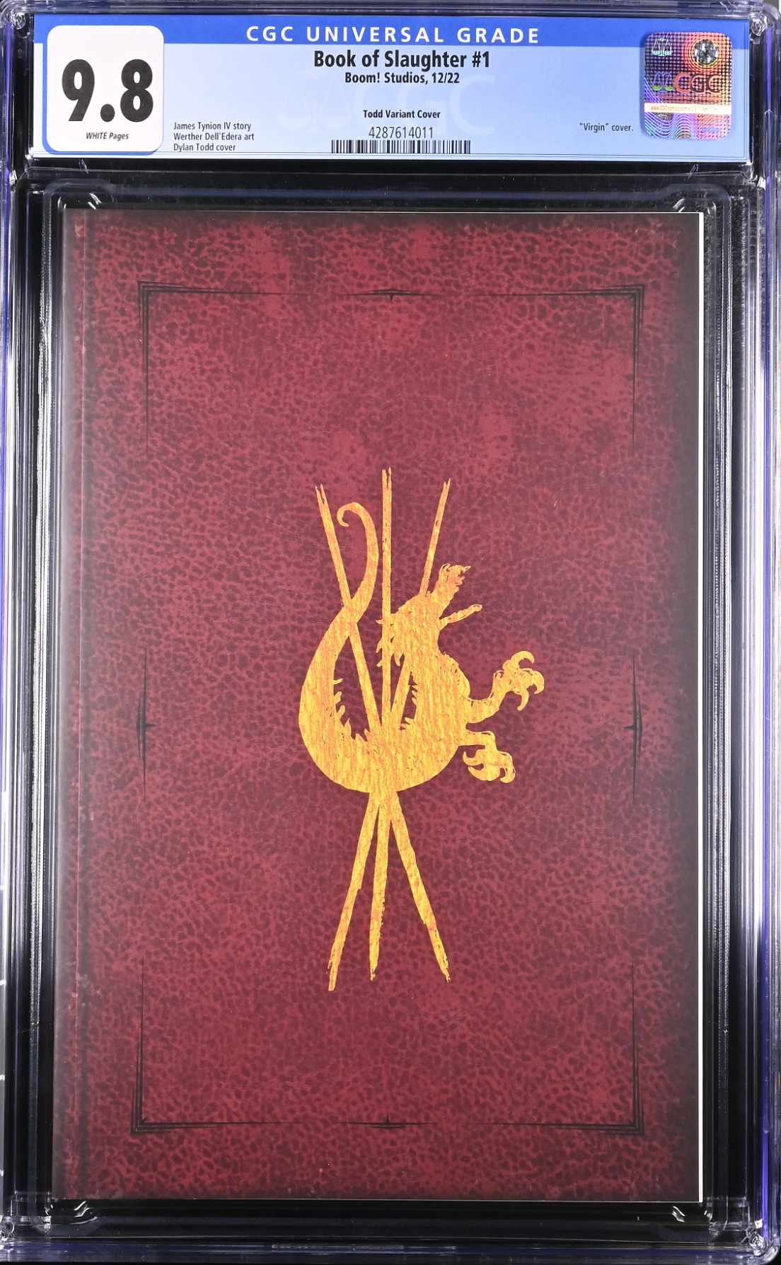 Book of Slaughter #1 Todd Variant CGC 9.8