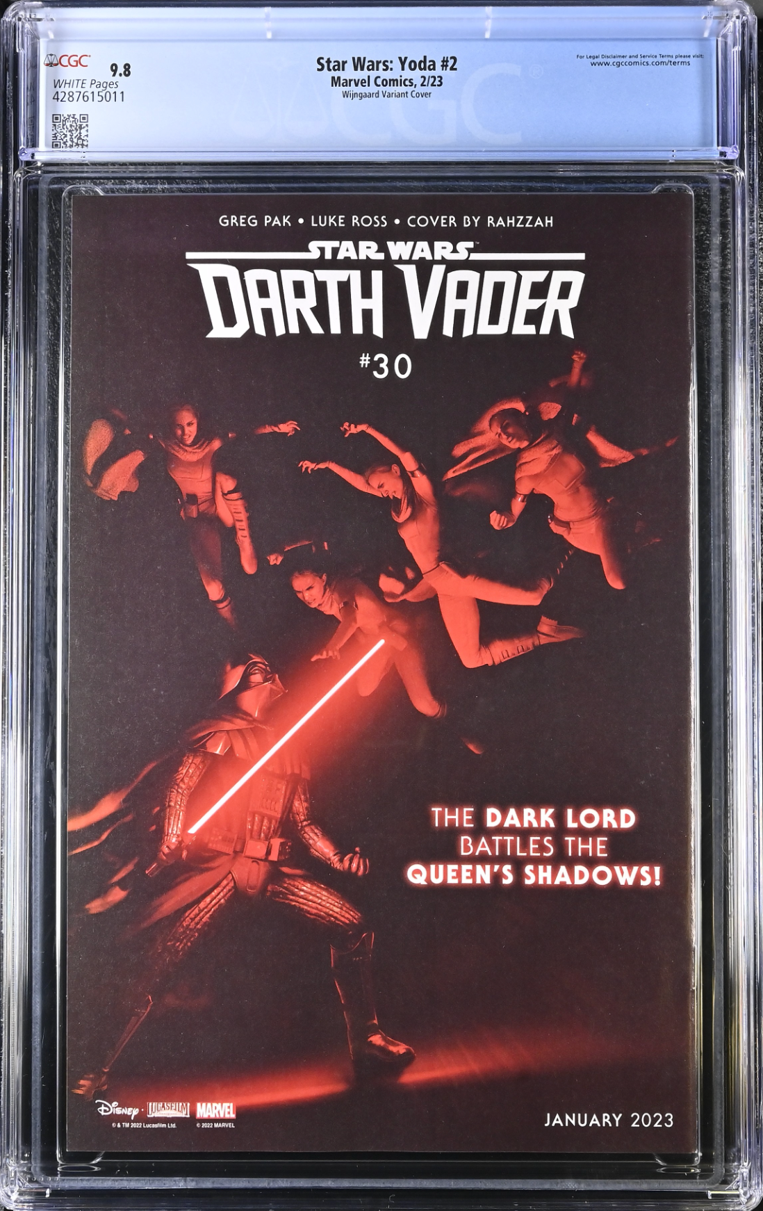 Star Wars: Yoda #2 Wijngard Variant CGC 9.8