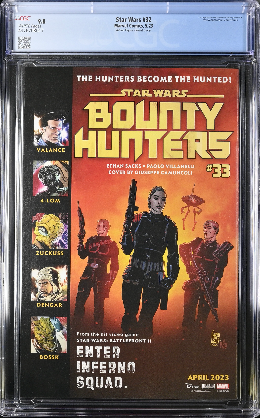 Star Wars #32 Action Figure Variant CGC 9.8