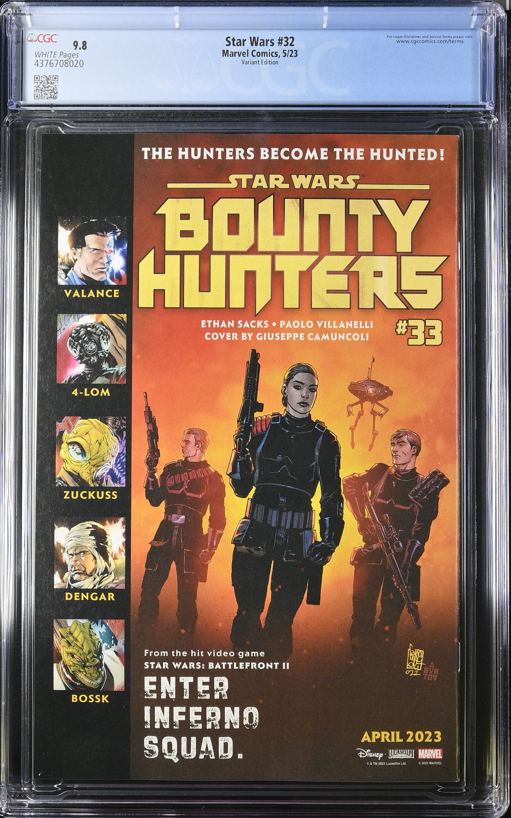 Star Wars #32 Sprouse Variant CGC 9.8