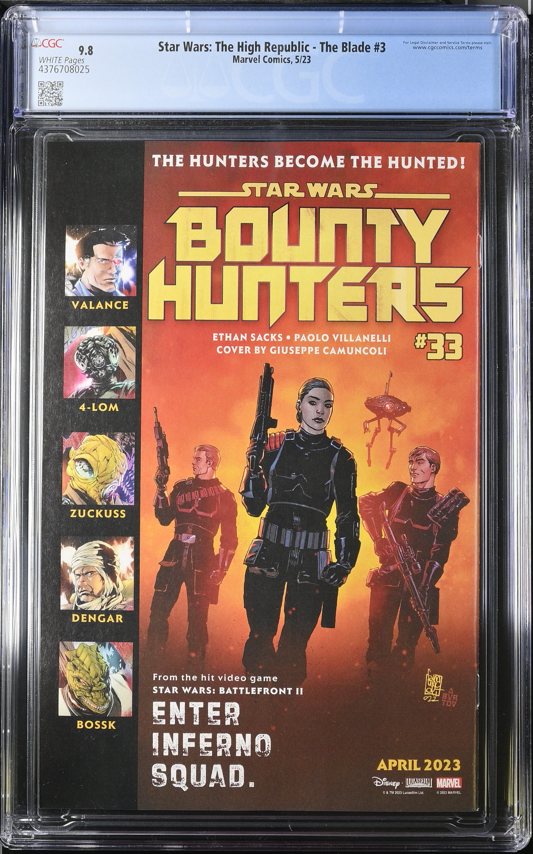 Star Wars: The High Republic - The Blade #3 CGC 9.8