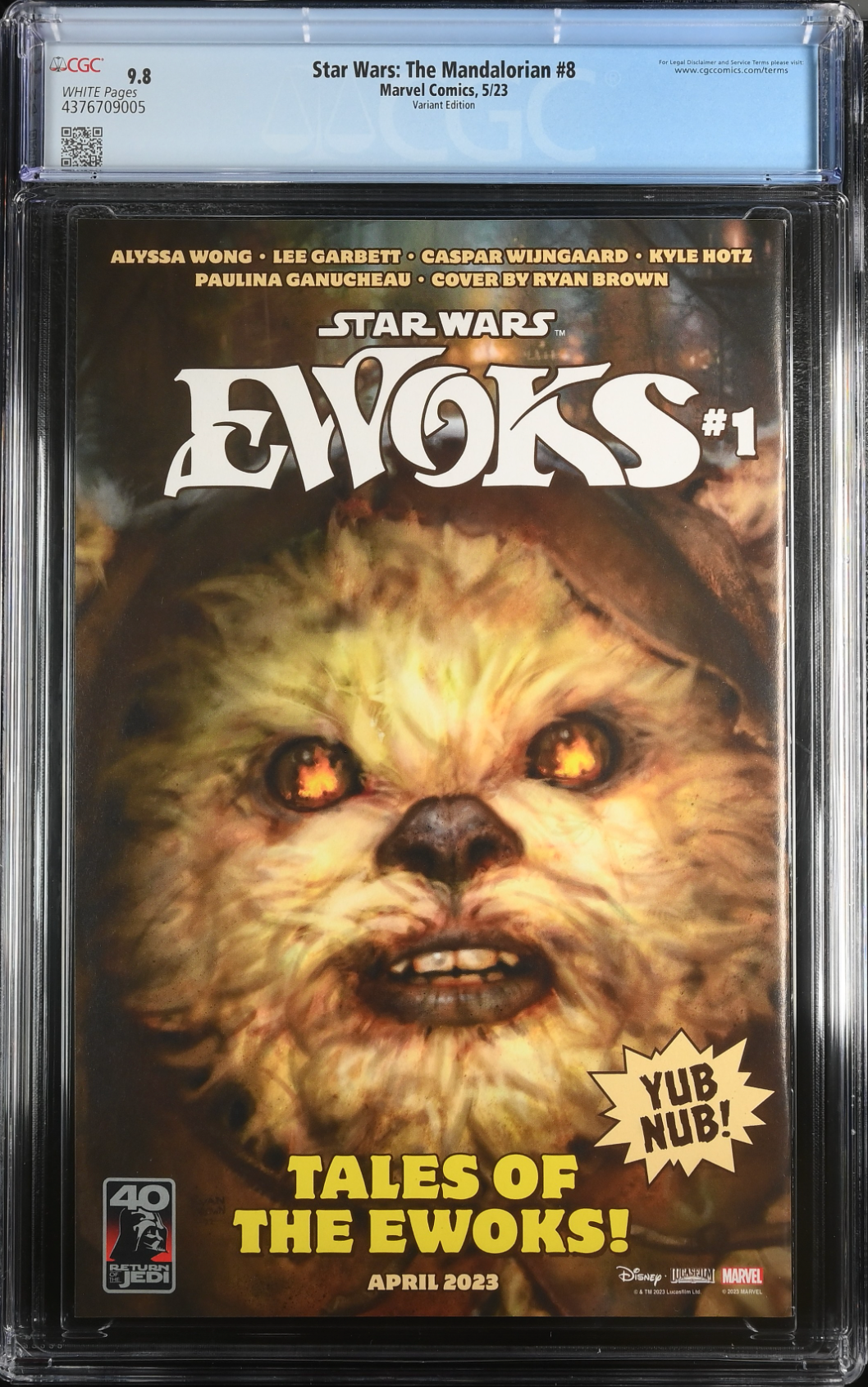 Star Wars: The Mandalorian #8 Concept Art Variant CGC 9.8