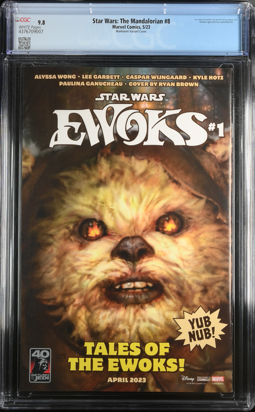 Star Wars: The Mandalorian #8 Manhanini Variant CGC 9.8