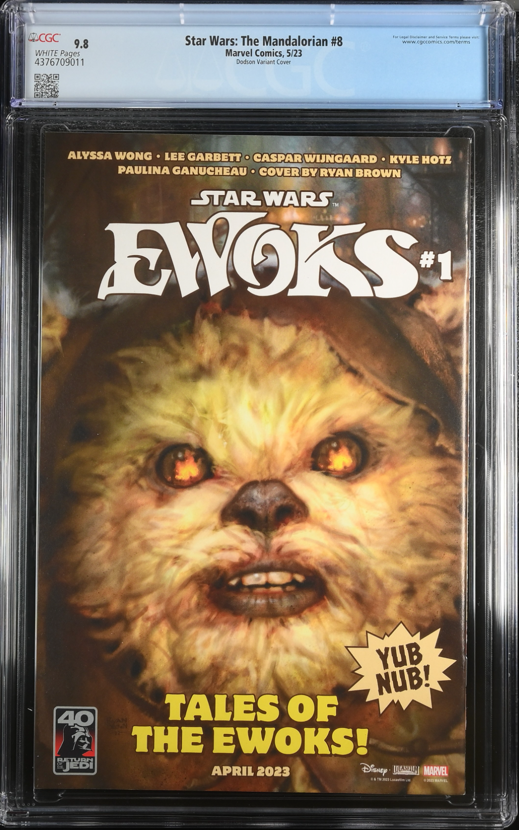 Star Wars: The Mandalorian #8 Dodson 1:50 Retailer Incentive Variant CGC 9.8