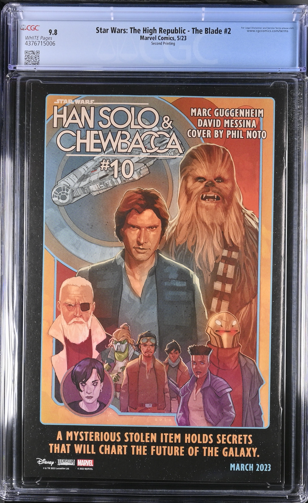 Star Wars: The High Republic - The Blade #2 Second Printing CGC 9.8