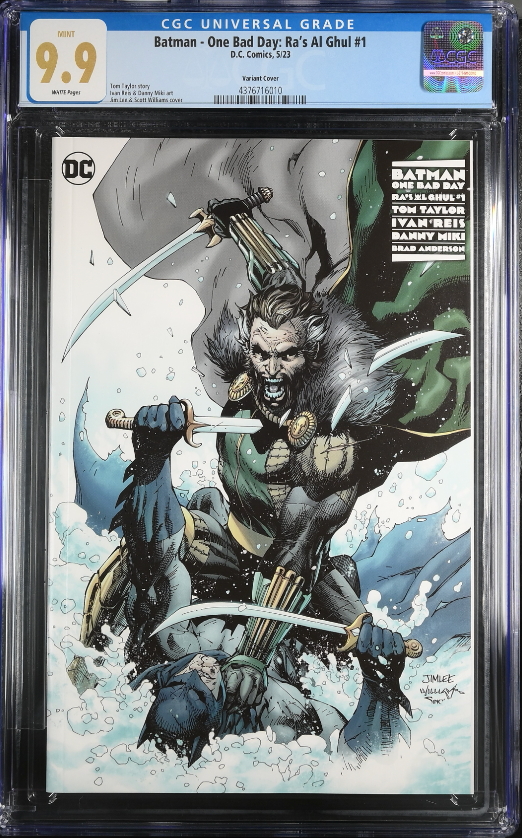 Batman: One Bad Day - Ra's al Ghul #1 Jim Lee Variant CGC 9.9