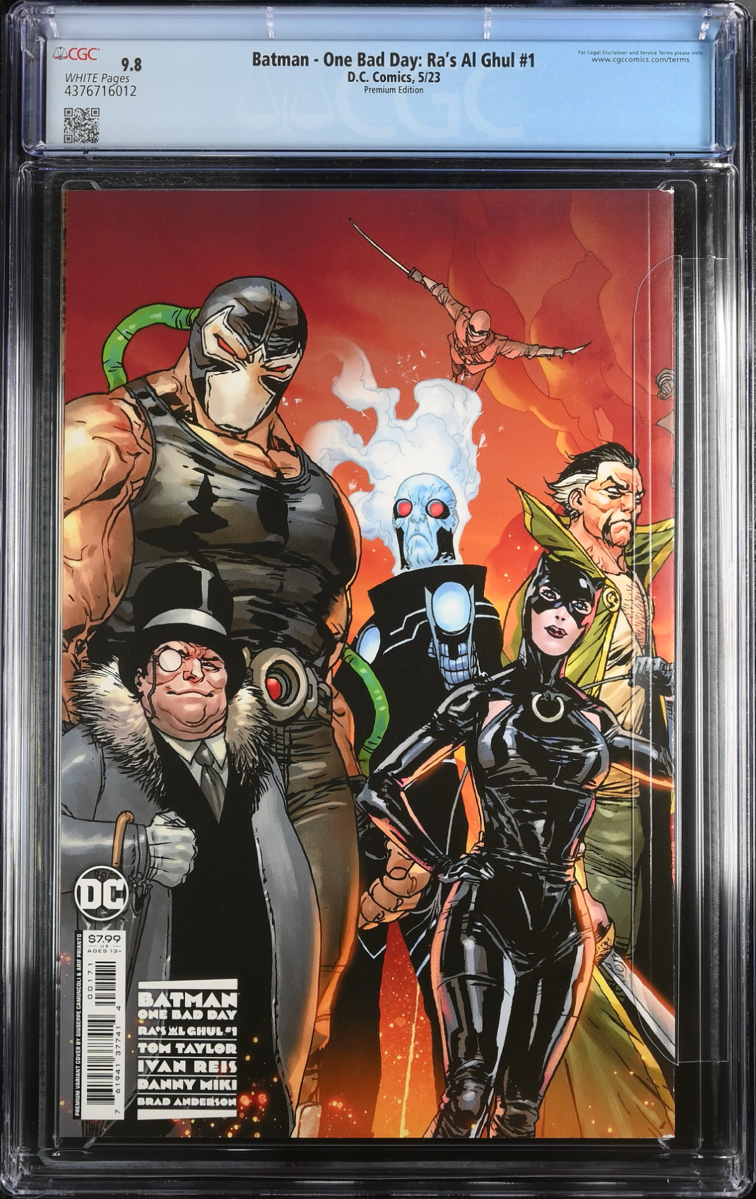 Batman: One Bad Day - Ra's al Ghul #1 Camuncoli Premium 1:200 Wraparound Retailer Incentive Variant CGC 9.8