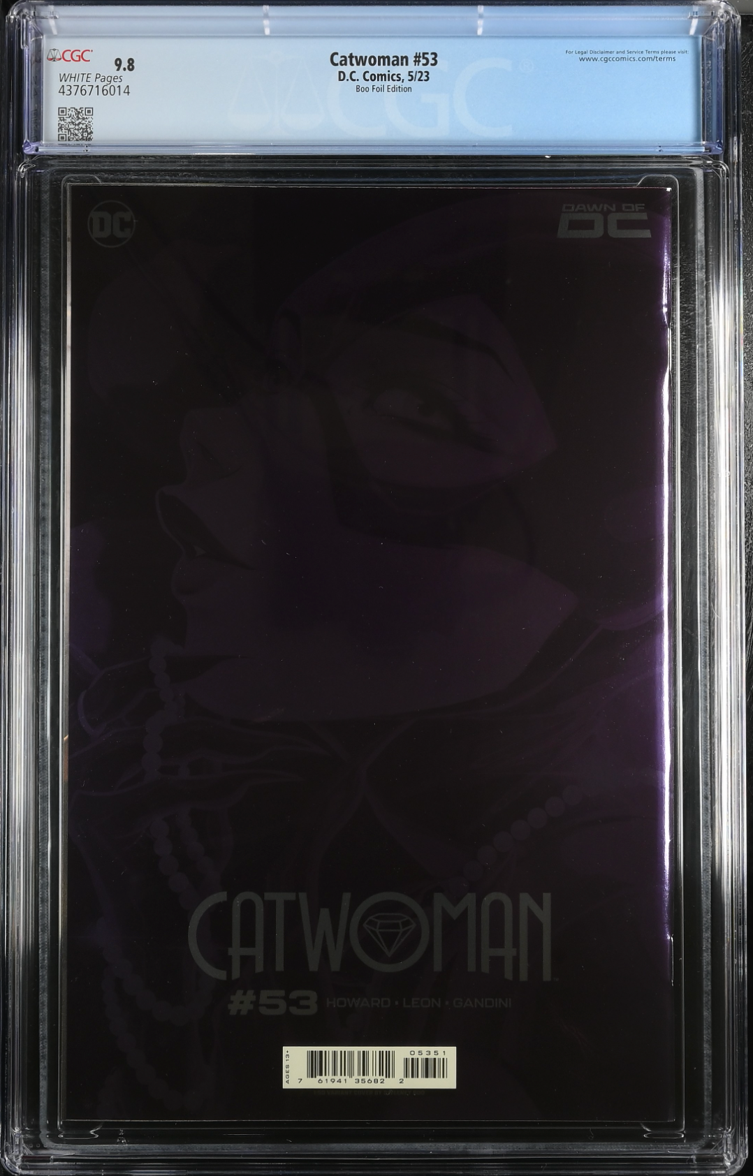 Catwoman #53 Boo 1:50 Foil Retailer Incentive Variant CGC 9.8